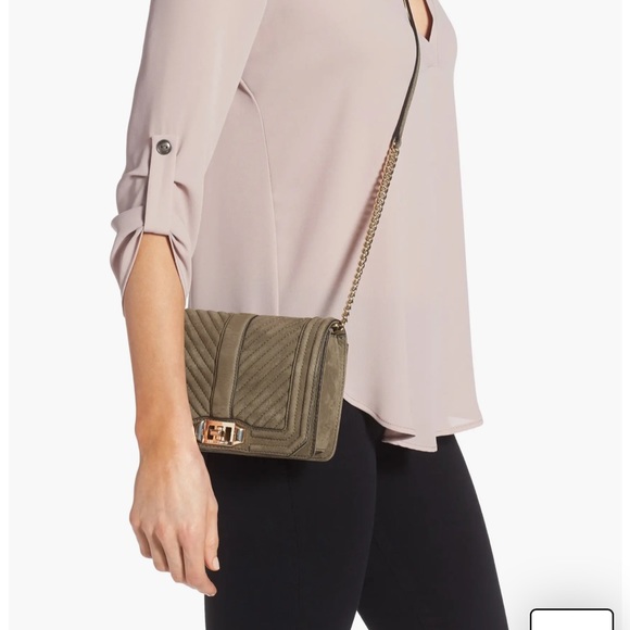 Rebecca Minkoff Small Love Nubuck Crossbody - Picture 3 of 16